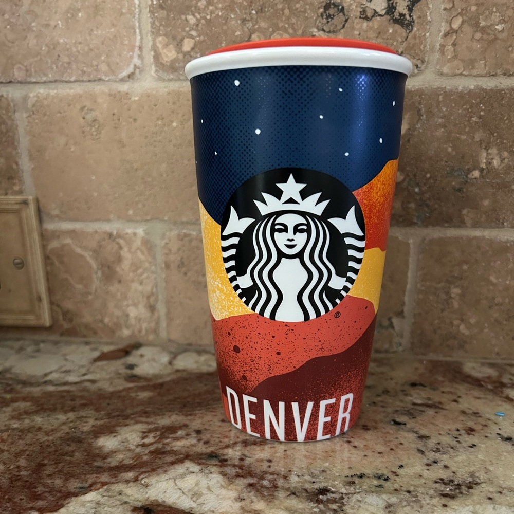 Starbucks Ceramic Tumbler.  Denver. NWT from Cities Series